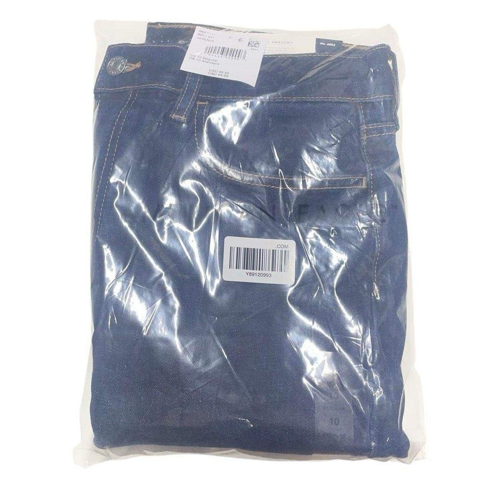 American Eagle Dark Rich Indigo High Rise Straight Jeans - Picture 2 of 5